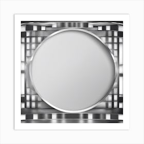 Abstract Background With A Circular Frame Art Print