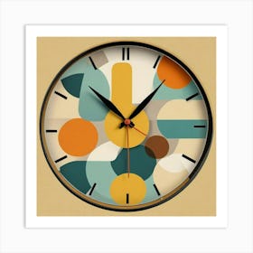 Triangle Geometric Clock Booble Marble Clock Frida Kahlo Clock Prismfold Clock Karma That Goes Around, Comes Around Circle Quote Clock Lucky Cat Clock (21) Art Print