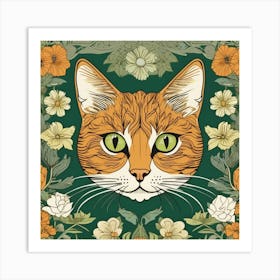 william morris Tabby Cat Póster