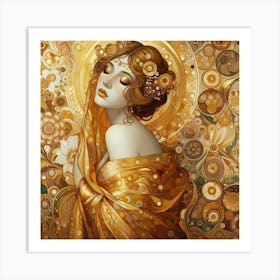 Golden Lady Art Print