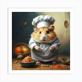 Chef Hamster 20 Art Print