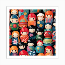 Matryoshka Dolls 1 Art Print