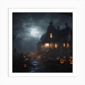 Haunted House 1 Art Print