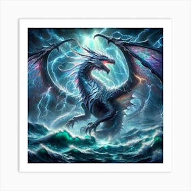 Lightning Dragon Art Print