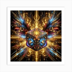 Cube Of Light 17 Art Print