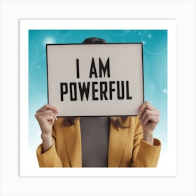 I Am Powerful 1 Art Print