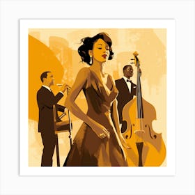 Jazz Music 2 Art Print