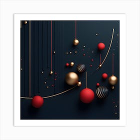 Christmass Abstract 003 1 Art Print