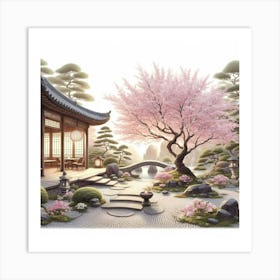 Japanese Garden 3 Art Print