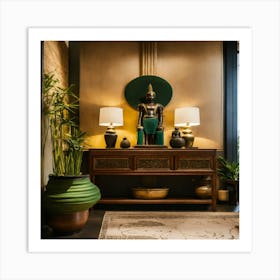 Buddhist Statue Art Print