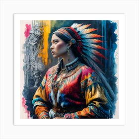 American native Art Print