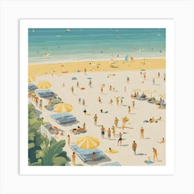 Day At The Beach 3 Art Print