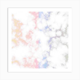 Pastel Glossy Marble Art Print