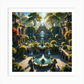 Castle In The Forest 2 Art Print