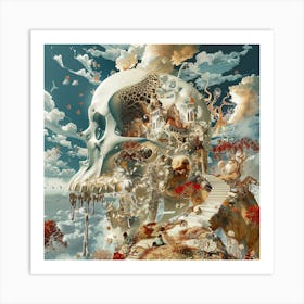 Skulls In The Sky Art Print