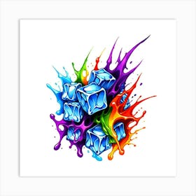 Ice Cubes Art Print