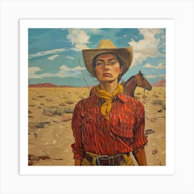 Cowgirl 2 Fy S Art Print