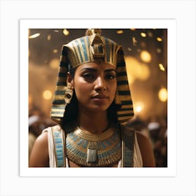 Egyptian girl( pharaoh and ancient Egyptian ) Art Print