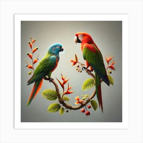 Parrots 5 Art Print