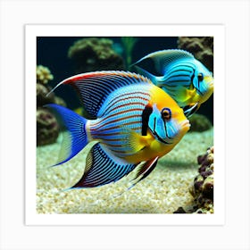 Fishes In The Aquarium Art Print