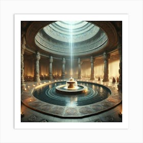 Cascade Sovereignty Temple Place Of Worship Art Print