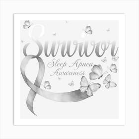 Butterfly Survivor Sleep Apnea Awareness Art Print