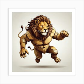 Lion roar paintings Art Print