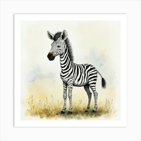 Zebra For Children Art Print