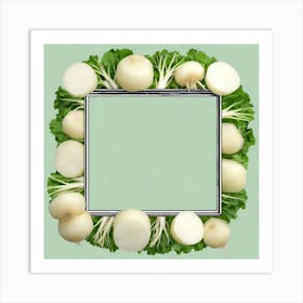 Frame Of Turnips Art Print