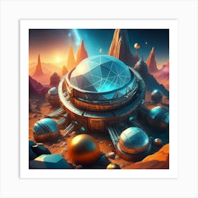 Space Station Art Print