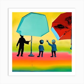 Umbrellas 6 Art Print