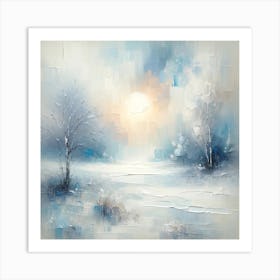 Winter Landscape Canvas Print Art Print