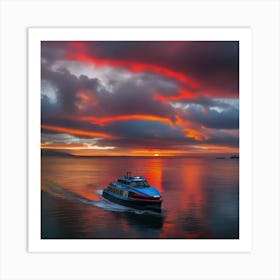 Iceland At Sunset Art Print