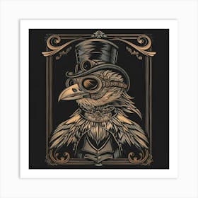 Steampunk Eagle Canvas Print Art Print