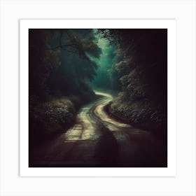 Road In The Woods Art Print