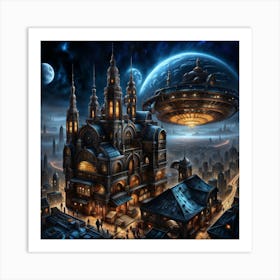 Sci - Fi City Art Print