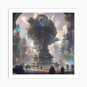 City In The Sky Art Print