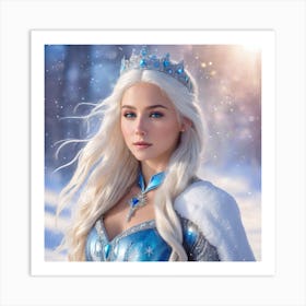 A Snow Queen Art Print