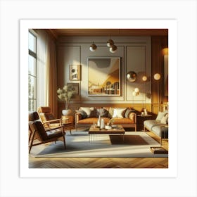 Modern Living Room 28 Art Print