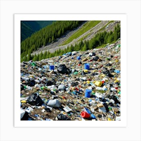 Garbage Pile In The Mountains 3 Art Print