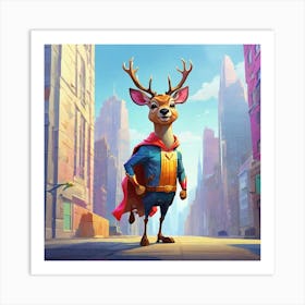 Super Deer 1 Art Print