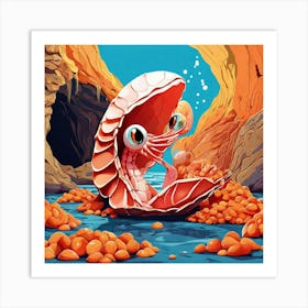 Clam Shell Art Print