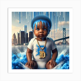 Detroit Baby Art Print