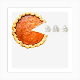 Pumpkin Pie Cute Funny Thanksgiving Art Print