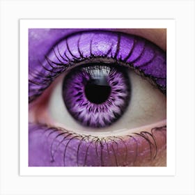 Purple Eye 5 Art Print