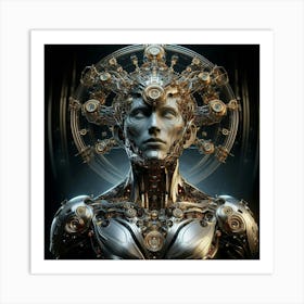 Robot Woman 3 Art Print