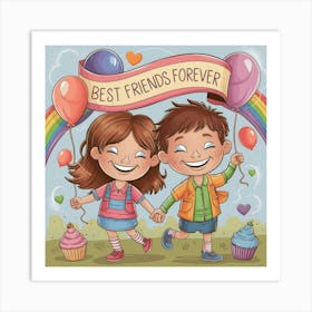 Best Friends Forever 1 Art Print