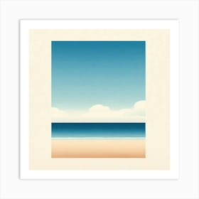 The Beach Sea Sky Cloud Art Print