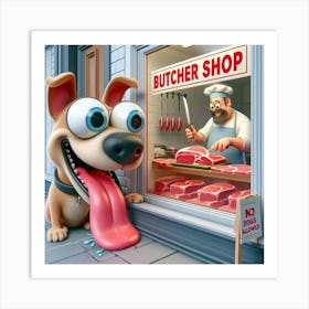 Butcher Shop Art Print