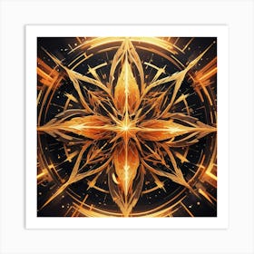 Golden Star 1 Art Print